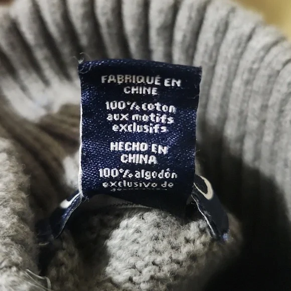 Boys SZ 10/12 CHAPS Quarter Zip Sweater - Picture 7 of 8